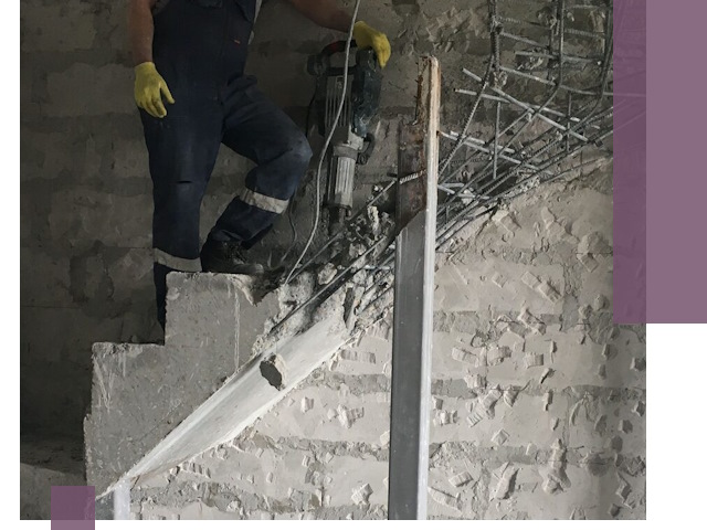 Демонтаж металлических и бетонных лестниц в Махачкале