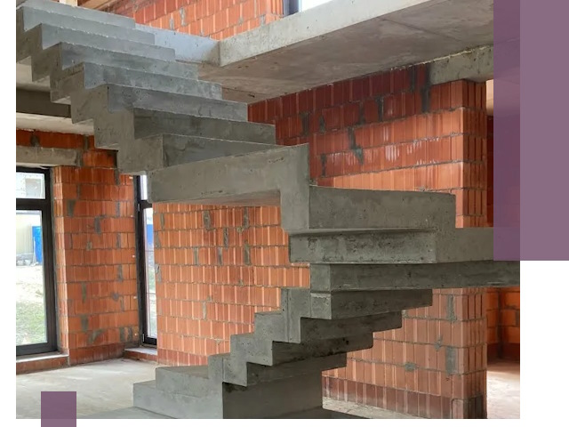 Изготовление бетонных лестниц под ключ в Махачкале