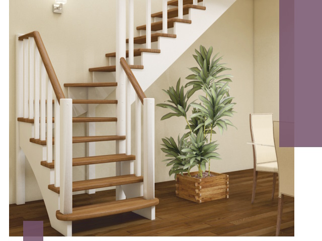 Г-образные лестницы под ключ в Махачкале — изготовление и монтаж