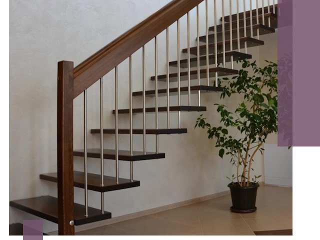 Лестницы на больцах под ключ в Махачкале – изготовление и монтаж