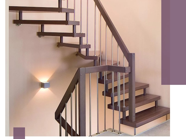 Изготовление лестниц на больцах в Махачкале под ключ