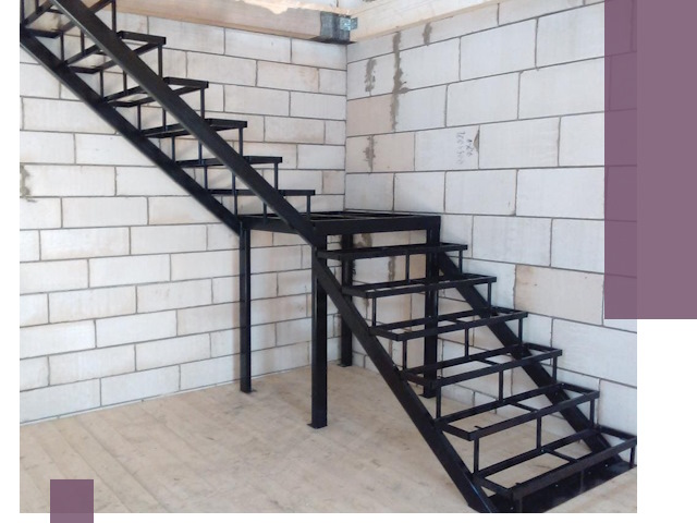 Лестницы на металлокаркасе под ключ в Махачкале — изготовление и монтаж