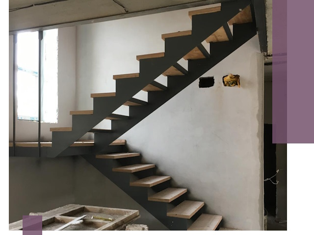 Изготовление лестниц на металлокаркасе в Махачкале от производителя