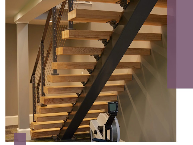 Лестницы на монокосоурах под ключ в Махачкале - изготовление и монтаж