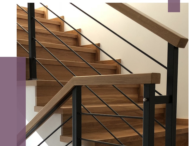 Обшивка металлической лестницы деревом в Махачкале от 4401 руб.