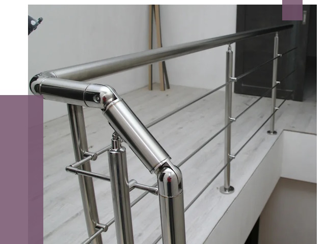 Перила из нержавеющей стали в Махачкале от 9112 руб. под ключ | ПРОЛЁТ-Мхч