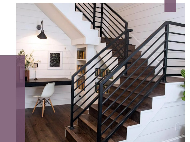 Перила для лестницы в доме в Махачкале от 7507 руб. — ПРОЛЁТ-Мхч