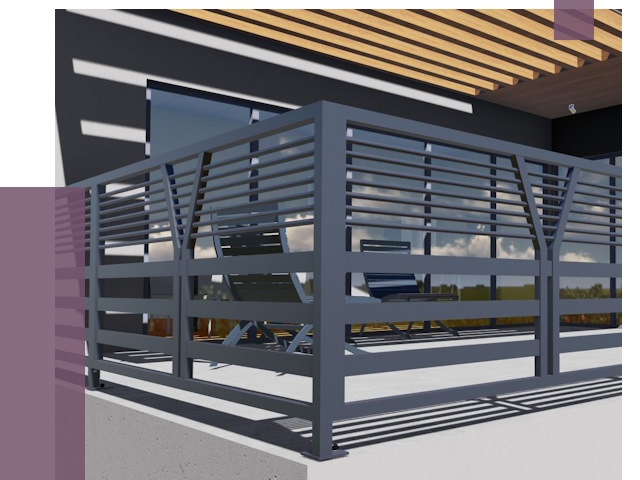 Изготовление балконных ограждений в Махачкале от 10873 руб. | ПРОЛЁТ-Мхч