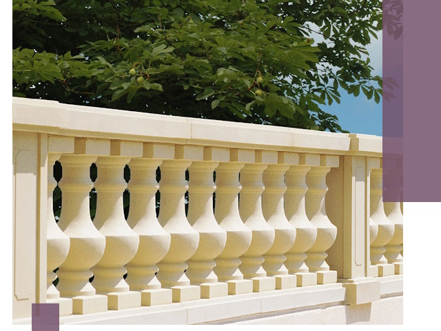 Установка балюстрады в Махачкале: изготовление и монтаж под ключ