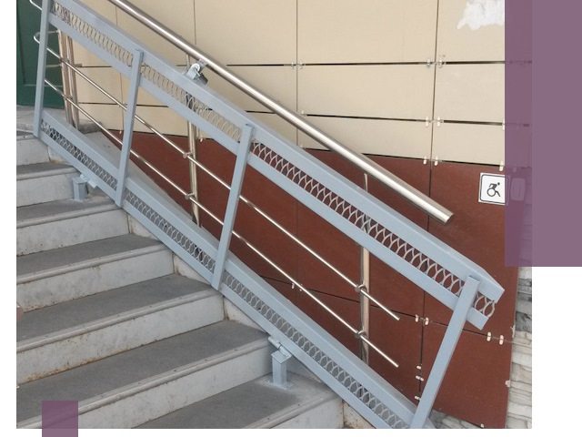 Изготовление откидных пандусов под ключ в Махачкале