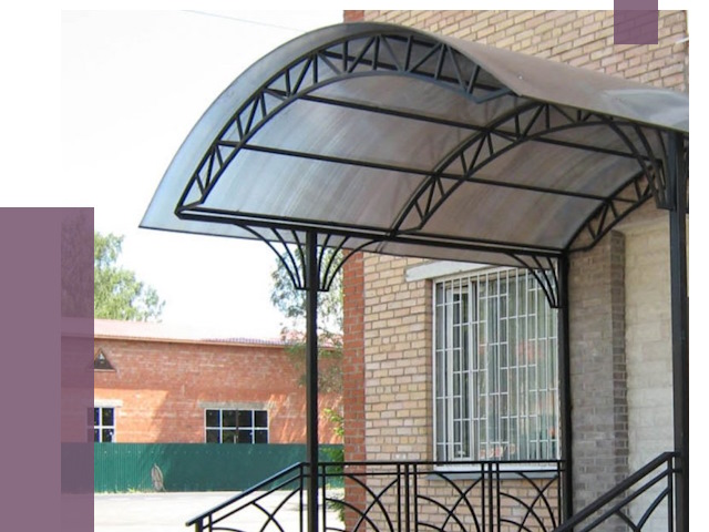 Металлические навесы и козырьки в Махачкале от 12944 руб.