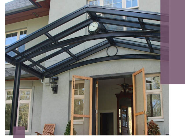 Изготовление и монтаж навесов и козырьков в Махачкале