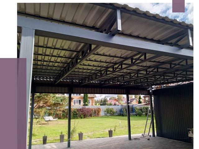 Монтаж навесов в Махачкале от 7456 руб. — установка навеса | ПРОЛЁТ-Мхч