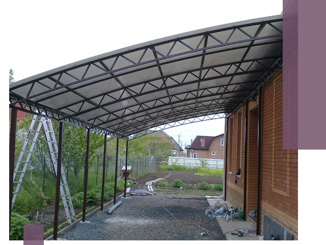 Профессиональный монтаж навесов под ключ в Махачкале