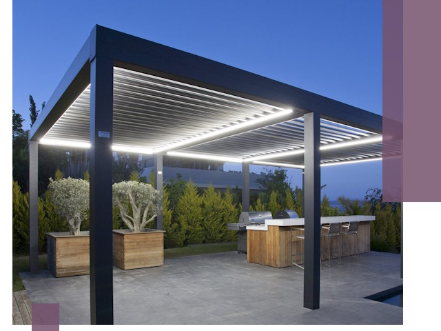 Навесы отдельно стоящие под ключ в Махачкале из металла и поликарбоната