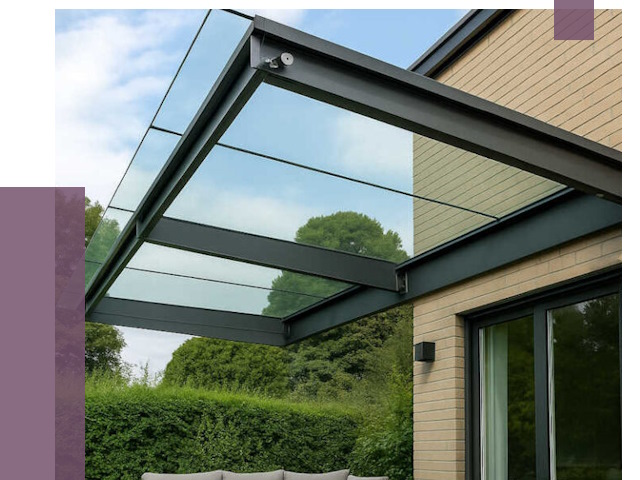 Стеклянные навесы и козырьки в Махачкале от 12426 руб.