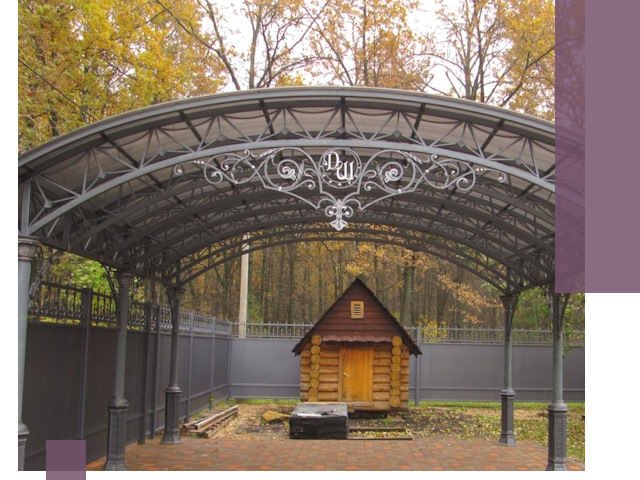 Кованые навесы премиум-класса под заказ в Махачкале