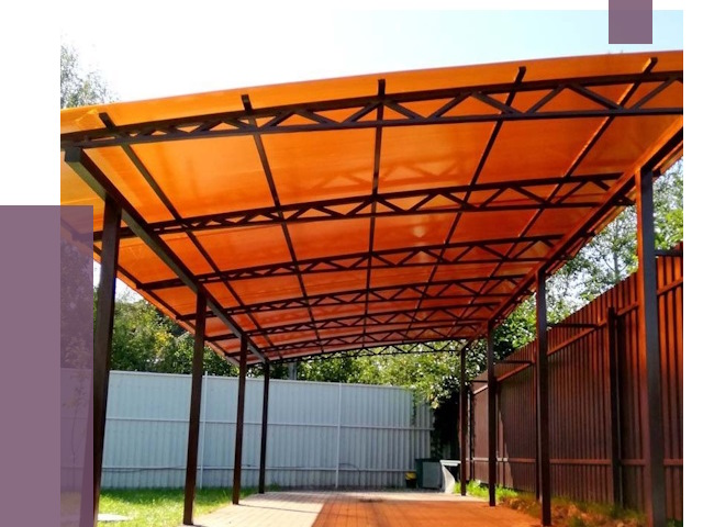 Односкатные навесы под ключ в Махачкале от 13306 руб. 