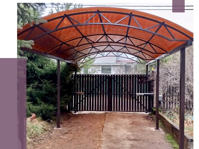 Арочные навесы в Махачкале от 12892 руб. — изготовление и монтаж | ПРОЛЁТ-Мхч