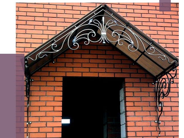 Металлические козырьки в Махачкале от 10821 руб. 