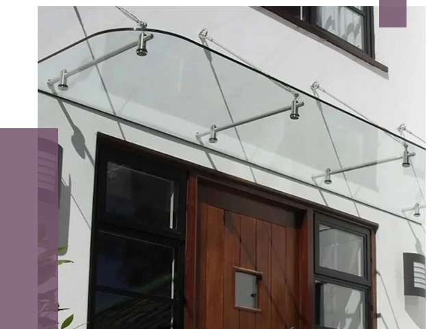 Стеклянные козырьки в Махачкале от 19157 руб. | ПРОЛЁТ-Мхч