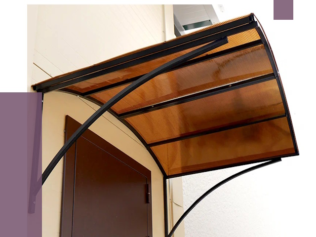 Недорогие козырьки в Махачкале от 7683 руб.  | ПРОЛЁТ-Мхч