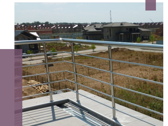 Парапеты из нержавеющей стали в Махачкале от 8077 руб. за м² | ПРОЛЁТ-Мхч