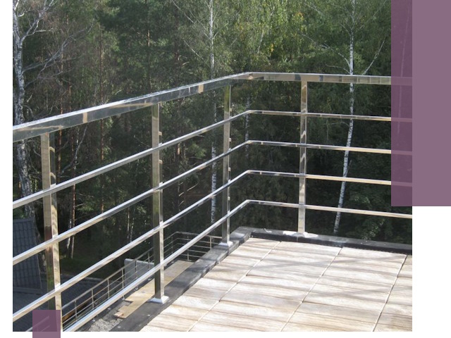 Парапеты из нержавеющей стали в Махачкале — изготовление и монтаж