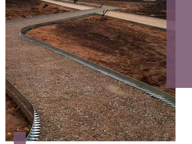 Металлические бордюры под ключ в Махачкале — изготовление и монтаж