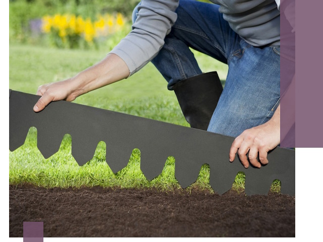 Металлические бордюры для газона в Махачкале — изготовление и монтаж