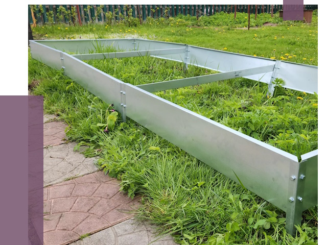 Металлические бордюры для грядок в Махачкале от 1812 руб. 