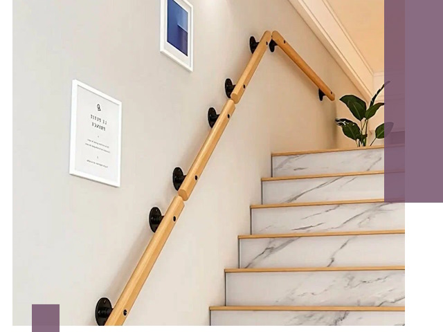 Поручни металлические и деревянные под ключ в Махачкале