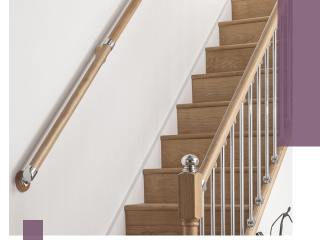 Пристенные поручни из стали и нержавейки под монтаж в Махачкале