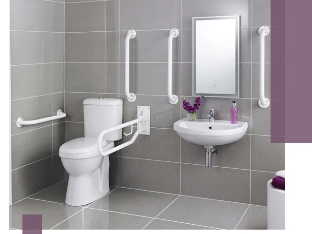 Поручни для санузлов в Махачкале: установка, ремонт и монтаж